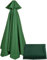 Hotgreenpepper Lona de Repuesto para sombrilla, 3 x 3 m, 6 Costillas / 8 Costillas, Cubierta de Repuesto para sombrilla, Dosel de Repuesto para sombrilla (Solo Dosel) Verde, 3 m / 6 Costillas