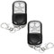 2 Pack Universal 433MHz Garage Door Remote Control Key Fob, Electric Gate Opener (Set A)