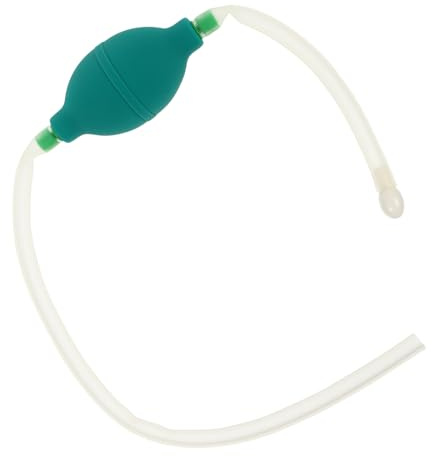Lavador Nasal Manual Azul de Silicona y Plástico, 1 Set | Cabezales de Repuesto Incluidos, Uso Doméstico, Limpieza de Cavidad Nasal, Reutilizable y Fácil de Operar