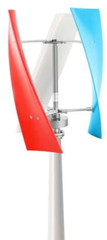 Windturbine, Windrad Stromerzeugung Windkraftanlage Komplett Set Windkraftanlage Balkon Vertikales Windrad 24V Generator 450W Für Haus Boot Camping