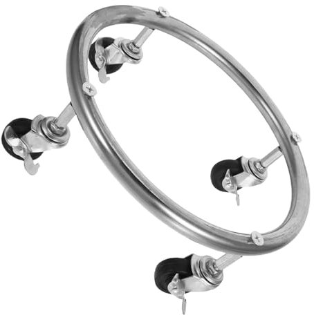 SOLUSTRE Beweglicher Propangasflaschensockel Mit Rädern Gastankablage Praktischer Ständer Runde Halterung Ablage Für Alltagsgegenstände Einfach Zu Bewegen