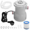 Knoruley Pompa Filtro Piscina, 330 GPH Filtri Elettrici per Piscina Pompa Filtro Piccola Piscina (Spina UE)