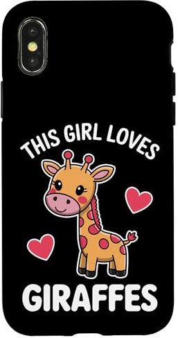 This Girl Loves Giraffes Case for iPhone X/XS