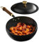 Olla Antiadherente China WOK - Ollas De Hierro Con Mango De Madera | Cocina De Cazuela Esencial, Cocina En Casa, Comidas De Camping De Deslizamiento, Cocinas De Pisos Y Mariscos O Pr
