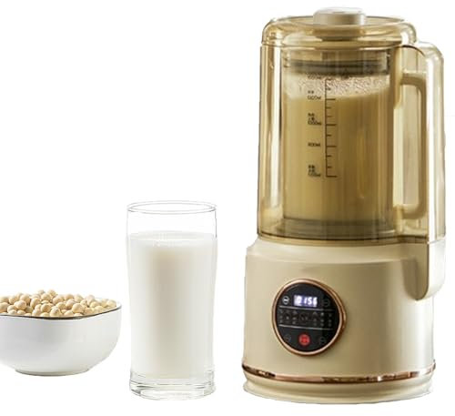 Soy Milk Maker 1500ml - Non-Dairy Milk Machine for Homemade Almond, Oat, Coconut & Plant-Based Beverages - Features 12-Hour Timer, Boil Water & Self-Clean