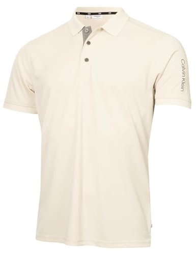 Calvin Klein Mens Club Golf Polo Shirt - Turtledove - XXXL