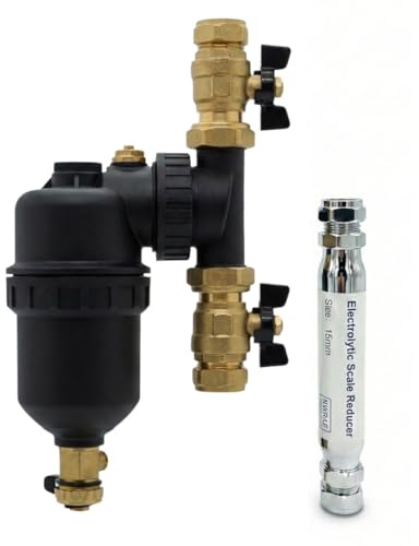 LavaTherm Boiler Protection Pack - 22mm Magnetic Filter & 15mm Scale Reducer - Part L Building Regs Compliant Landlord Kit - Hard Water Limescale & Sludge Remover for UK Homes - Professional Grade