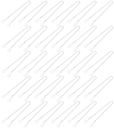 POPETPOP 50pcs 28cm Metal Hanging Chain Hooks for Poster Poles Multifunctional Extension Hanging Chains for Posters and Flags Space-Saving Picture Tool for Home and Office