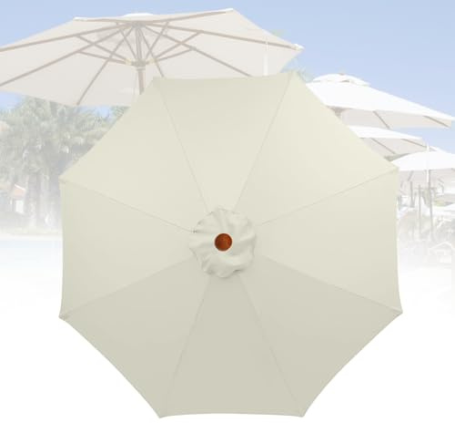 Replacement Umbrella Fabric, Parasol Cover, Anti-UV Canopy,Replacement Parasol Canopy Waterproof, Parasol Replacement Canopy Cover Patio Umbrella Cloth (3M)