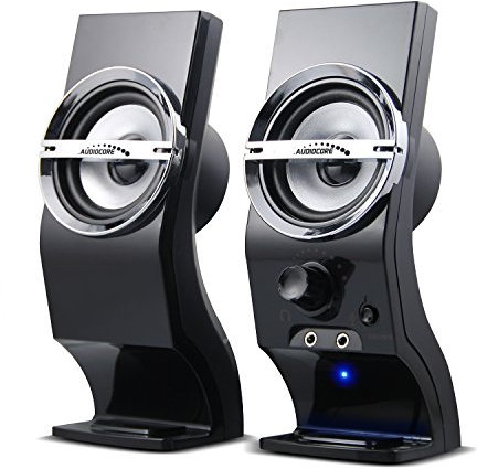 Audiocore Altavoces estéreo AC805 2.0 PC 6W de RMS, Color Negro