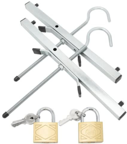 Heavy duty Universal Ladder Roof Rack Clamp Clamps Lockable 2 Free Locks