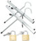 Heavy duty Universal Ladder Roof Rack Clamp Clamps Lockable 2 Free Locks