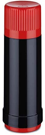 ROTPUNKT Isolierflasche 40 MAX Electric Edition 0,5 l | BPA-frei - gesundes Trinken | Made in Germany | Warm + Kalthaltung | Black/Electric Cardinal