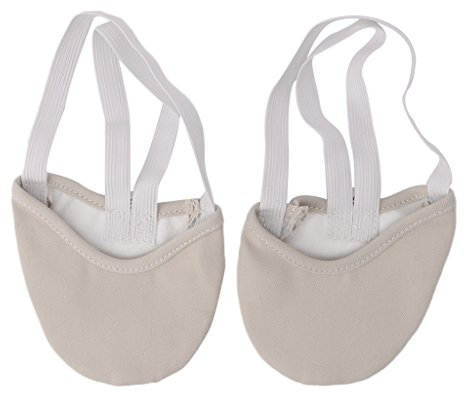 Keahup Kofun, paio di scarpe da ballo, mezza suola in ecopelle, scarpe da danza a punta da danza ritmica, pantofole da ginnastica ritmica, M, beige, Beige, Medium