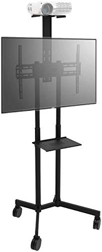 General Office TV Ständer: Mobiler TV-Wagen mit AV- und Beamer-Halter, 81-178 cm (32 - 70) (Beamer Ständer, Fernsehständer, DVDs)