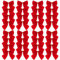 AKH® Christmas Red Velvet Bows Xmas Tree Bowknot Ornaments Decoration Festival Bow Presents Wrapping Bow Velvet Ribbon Bows (Pack of 6)