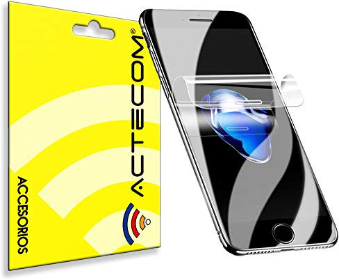 actecom® Protector de Pantalla TPU Hidrogel compatible con Iphone 7 Plus, 8 Plus Flexible Membrana Lámina Protectora Cubierta Protectora