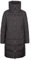 Trespass Womens Longer Length Coat Casual Jacket Padded Deep Collar Faith - Black S