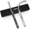 VEHHE Candle Lighter, 2 Pack Rechargeable Electric Lighters with LED Battery Display Safety Switch, Flexible Neck USB Lighter for Candles Camping Grill Gas Stoves Cooking (Black and Pink)