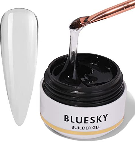 BLUESKY Builder UV-/Gel-Nagellack, 15g Aufbaugel, Nagelverlängerungsgel, Nageldesign (BLUESKY Builder Gel 03 Clear 15g)