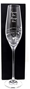 Personalised Diamante Flute (Cardboard Gift Box)