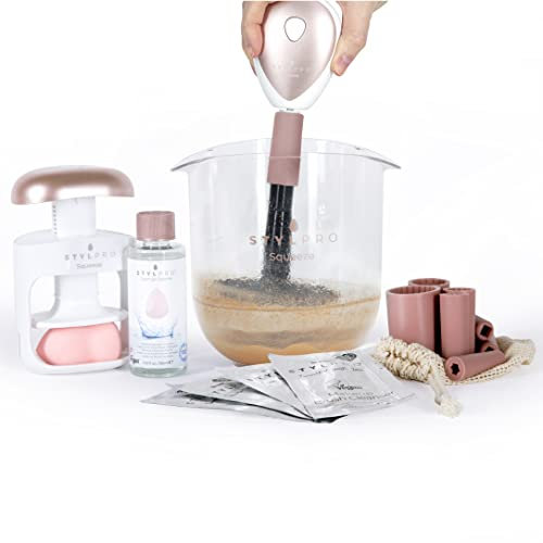 StylPro Spin & Squeeze 2-in-1 Makeup Brush & Sponge Cleaner