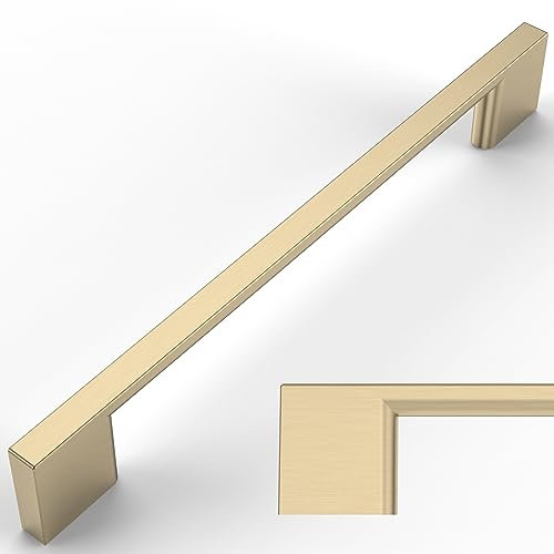 Amerdeco 6 Pieza Tiradores Cocina 160mm Tiradores Armarios Oro Tirador Puerta Tiradores Cajones de Aleación de zinc Muebles Tirador UK0019