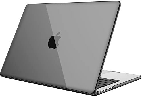 Fintie Case for MacBook Air 13.6 inch M4/M3/M2 (2025/2024/2022), Snap On Hard Shell Cover Compatible with MacBook Air 13.6 Retina Display & Touch ID, A3240 A3113 A2681, Crystal Gray