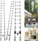 4M Multi Tool Telescopic Ladder - 14.4FT Extendable Step Ladder with 15 Steps, Adjustable Height & Rubber Feet, Max Load 150kg, EN131