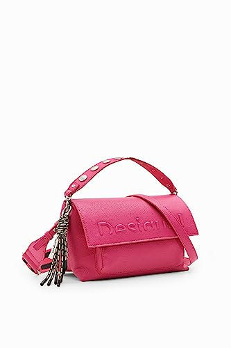 Desigual Bols_Half Logo Venecia, Across Body Bag Donna, Colore: Rosso, Taglia Unica