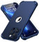 ORETECH Coque pour iPhone 14 Pro Max + 2 Pièces Verre Trempé Protection écran, Antichoc Souple Silicone TPU Arrière Rigide PC Avant Housse de Protection pour iPhone 14 Pro Max 6,7 Bleu