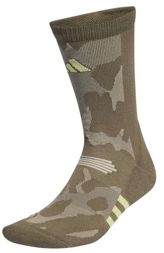 adidas Performance Training Graphic Camo Socks, Calzini Unisex - Adulto, Olive Strata/Metal Grey/Pulse Lime, 45-48