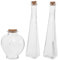 Garneck Unity Sand Ceremony Kit - 3pcs Handmade Decorative Vase Set with Cork Lids - Sand Wedding Decorative Glass Jars