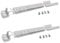 2X Universal Integrated Fridge & Freezer Door Mounting Bracket Fixing Slide Kit (Pack Of 2)