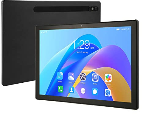 Tablet PC, Tablet IPS Pantalla Grande 128GB Expansión Octa Core CPU 10.1 Pulgadas para Niños para el Hogar para Mujeres (Enchufe de la UE)