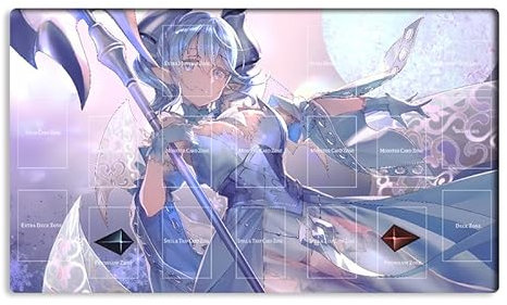 Neue Mlikemat Playmat Labrynth des Silberschlosses TCG CCG OCG Sammelkartenspielmatte mit Zonen + Gratis Tasche (ZD014-031-A)