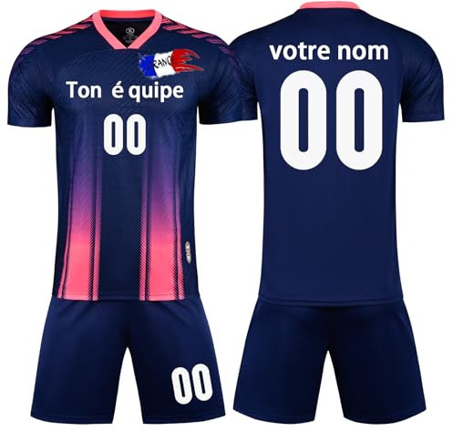 Maillot de Foot Enfant Personnalisé Ensemble Foot Homme Femme Personnalisé Personnalisé Nom Numéro Logo de L'équipe
