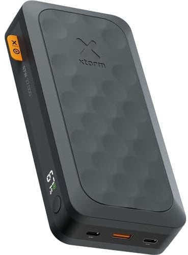 Xtorm Fuel Series 5 Powerbank 67W 27 000mAh, 2X USB-C PD/1x USB-A, Affichage LED, Recharge d'ordinateur Portable, Compatible avec iPhone et Samsung, Noir