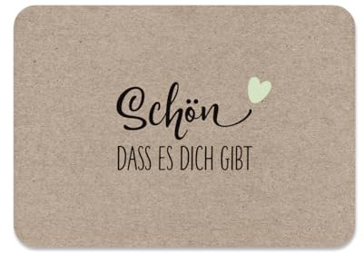 lijelove® Postkarte SCHÖN, DASS ES DICH GIBT mit Herz, DIN A6 (Art. MD05-PK)