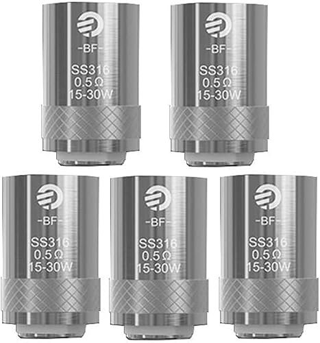 15x Joyetech BF SS316 / Clapton Verdampferkopf Coils (3x 5er Pack) 0,5 Ohm SS316 (ohne Nikotin)