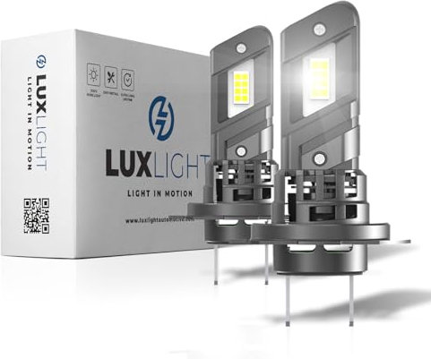 Luxlight Lampadina H7 LED EASY FIT 20'000LM 40W 12V 6500K - Kit Sostituzione Lampada Alogena per fari Anabbaglianti e Abbaglianti Auto
