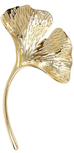 PACKOVE Edelstahl Ginkgo Brosche Frauen Kleidung Dekoration Modische Brosche Für Schals Und Jacken Kreatives Accessoire Für Damen