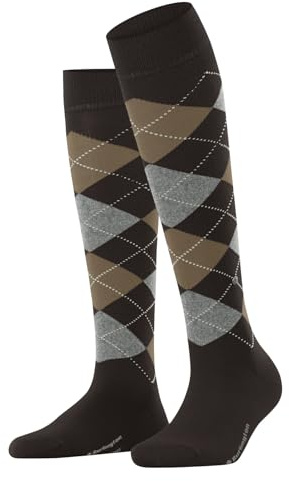 Burlington Damen Marylebone Kniestrümpfe Wolle atmungsaktiv