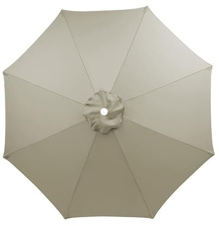 XRDSHY Sonnenschirm Ersatzbezug 3m 8 Streben, UV-Schutz Ampelschirm Bezug, Wasserdicht Schirmbezug Sonnenschirm Ersatzteile für Balkon, Garten, Pool und Strand, Oberfarbe