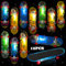 TOPJOWGA Finger Skateboard Leuchtspielzeug Kinder, 12 Stück LED Finger Skateboard, Fingerboard Party Set Mini Fingerboards, Fingerboard Spiele Glow in The Dark Mitgebsel Kindergeburtstag