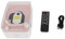 FLEXMAN CD Player, Mini Multifunctional Vintage Bluetooth Speaker for Smartphone Tablet, CD Music Player with Remote Control for Home (Pink)