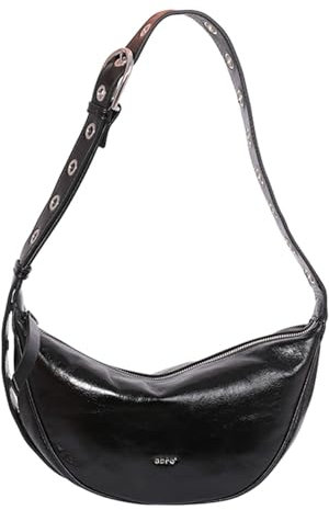Abro Leather Alias Soft By My Side Bag Black/Nickel