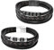 LILELIG 2 Stück Lederarmband,Herren Armband,Leder Armband Herr,Männer Armband,Leder Armband Herr,Elegant und Schlicht,Geeignet für Den Täglichen Gebrauch,Weihnachtsgeschenke für Männer