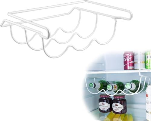 Goulifan Universeller Kühlschrank-Flaschenhalter für 3 Flaschen für große Kühlschränke, universeller Flaschenhalter zum Aufhängen unter einem Kühlfach