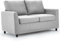 UNIONLINE 2 Seater Sofa with Removable Sofa Covers, Double Seat Small Sofa Loveseat Couch Modern for Livingroom,Light Grey